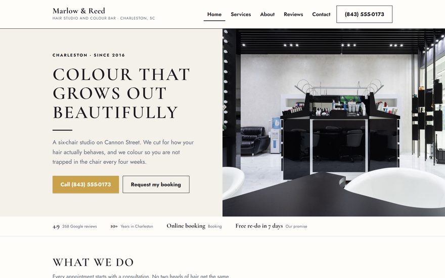 Marlow & Reed website